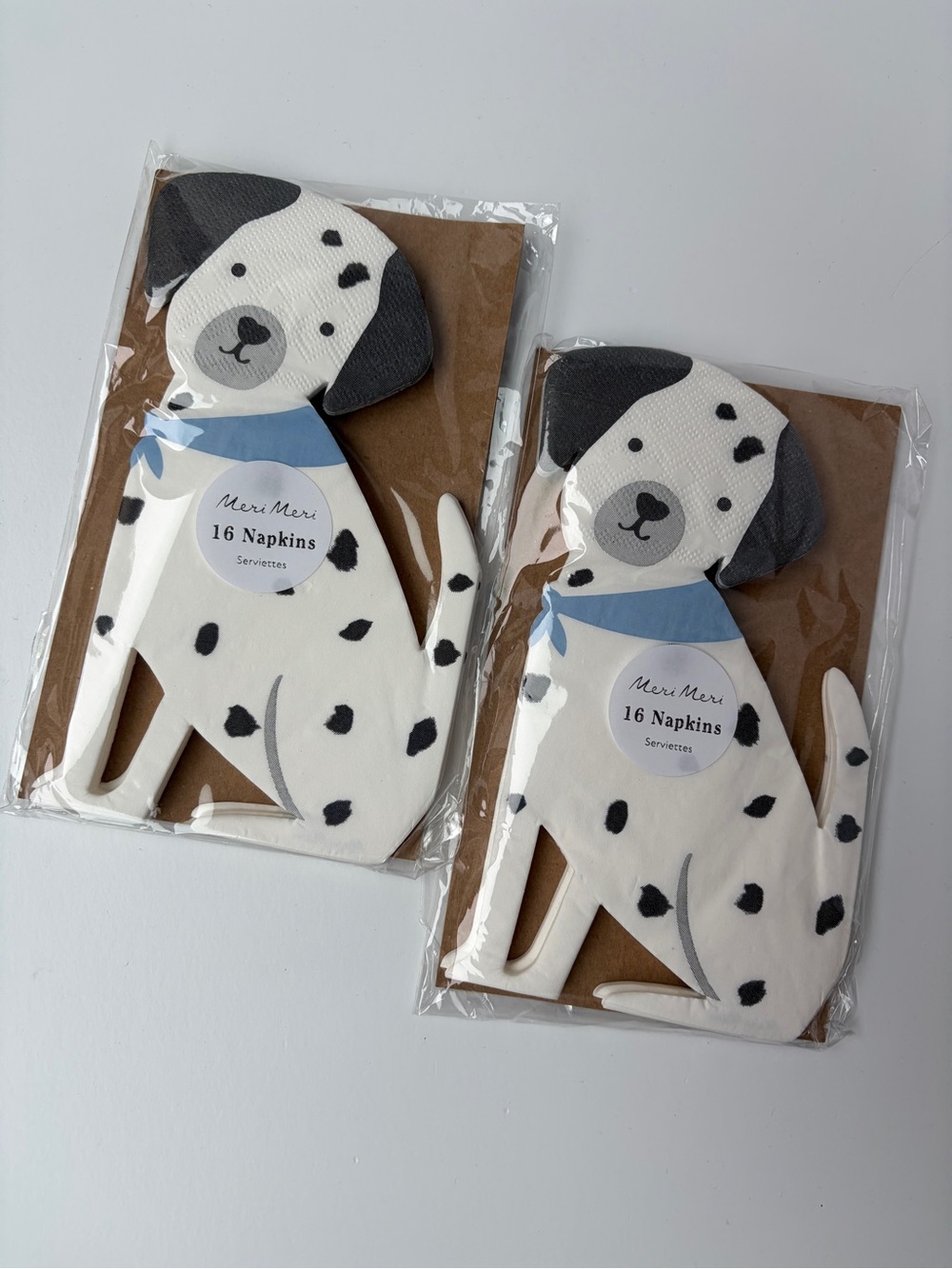 4/$25 - NWT Meri Meri Dog Puppies Dalmatian Set of 32 Disposable Party Napkins